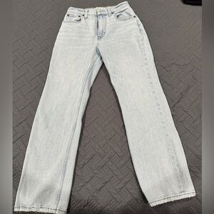 Abercrombie & Fitch The Ankle Straight Ultra High Rise